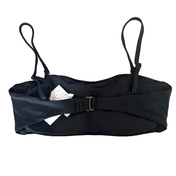 NWT Andie Swim The Bora Bora Convertable Bikini Top Adjustable Straps M Black - Picture 5 of 15